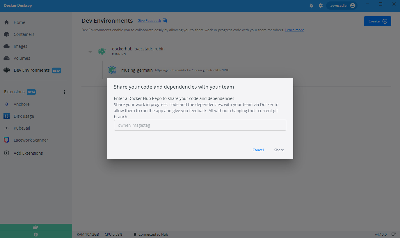 Dev Environment の共有