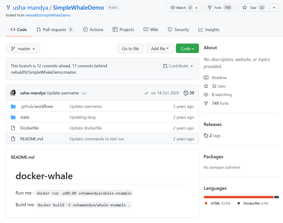 SimpleWhaleDemo