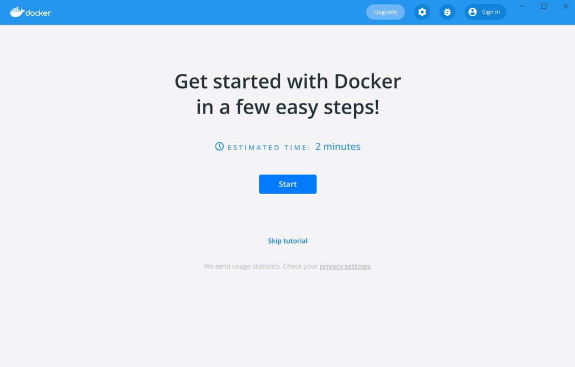 Docker クイックスタート チュートリアル
