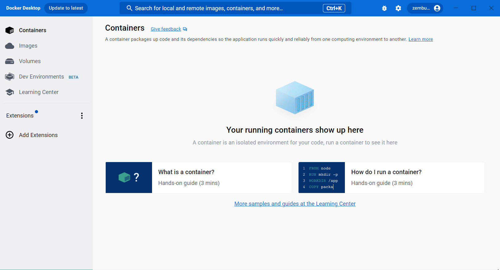 イメージを Docker Hub に送信
