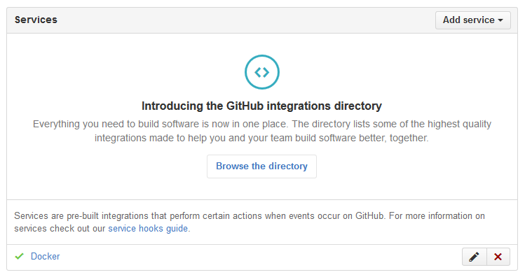 GitHub サービスフック