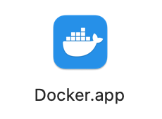 アプリ一覧での Docker